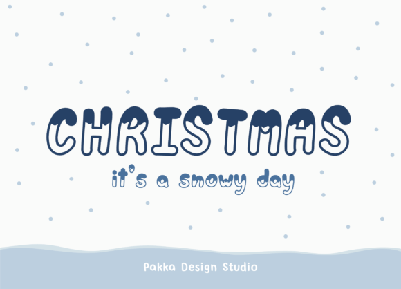 Christmas Polices d'Affichage Police Par Pakka Design Studio