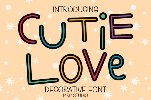 Cutie Love Display Font By MRP STUDIO