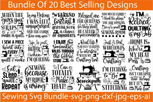 Sewing SVG Bundle, Sewing SVG Designs Graphic Crafts By SimaCrafts