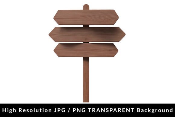 Wooden Signpost Mockup Graphic AI Transparent PNGs By Formatoriginal