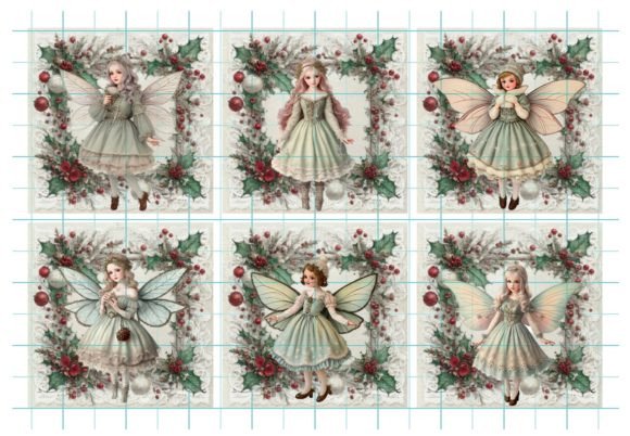 Beautiful Christmas Fairy Illustration Illustrations Imprimables Par HanneaArt