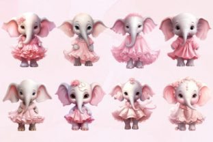 Cute Baby Elephant Clipart Illustration Illustrations Imprimables Par CreativeCraft 2