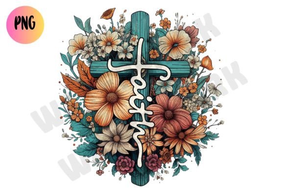 Faith Cross Png, Faith Clipart Png Graphic T-shirt Designs By DeeNaenon