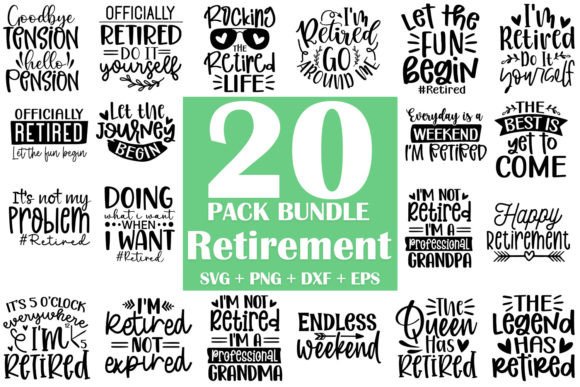 Retirement SVG Bundle Graphic Crafts By Zoomksvg