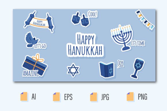 Editable Hanukkah Greeting Card Graphic Graphic Templates By Darwin Vectorian