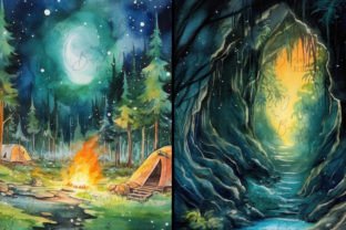 Fairy Dust Trails Background Gráfico Ilustraciones Imprimibles Por busydaydesign 6