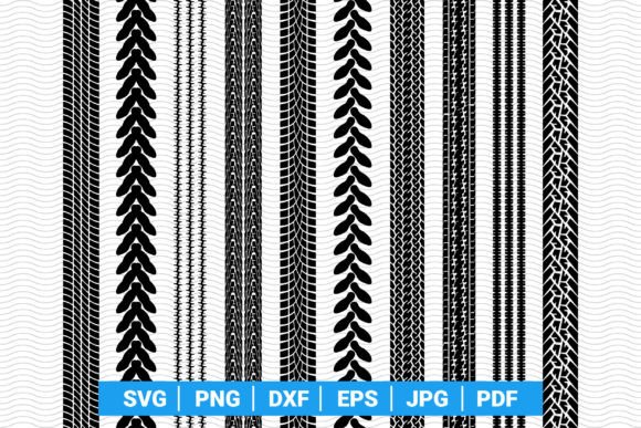 Prints Car Tire Seamless SVG for Cricut Graphic Patterns By DesignStudioRM