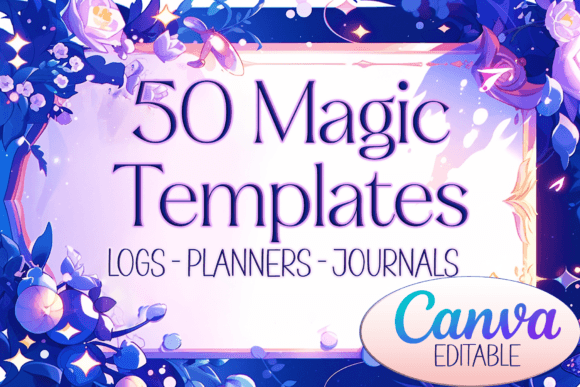 ✨50 Magic Life Templates Canva Editable✨ Graphic KDP Interiors By Mary's Designs