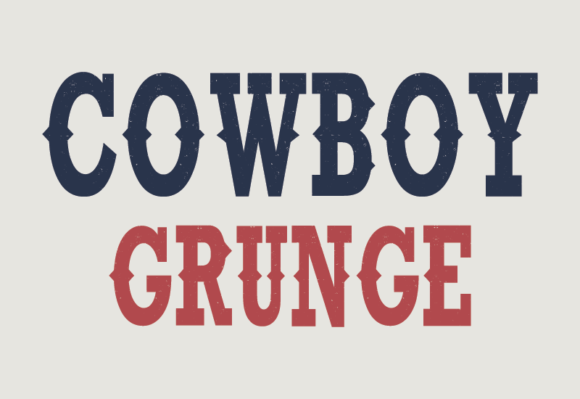 Cowboy Grunge Fuentes Serif Fuente Por GraphicsNinja