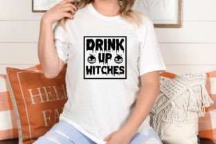 Drink Up Witches Graphic T-shirt Designs By DesignShop24 1