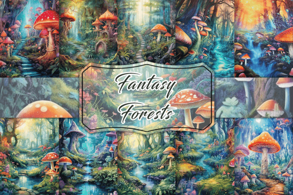 Fantasy Forests Background Graphic AI Graphics By Pamilah