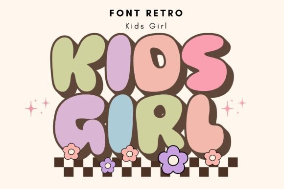 Kids Girl Display Font By komsan_ks