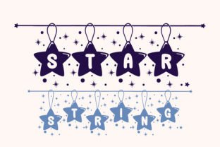 Star String Decorative Font By susecreative 1