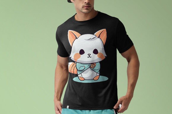 This Fox is a Martial Arts Master Graphic T-shirt Designs By ARUNA