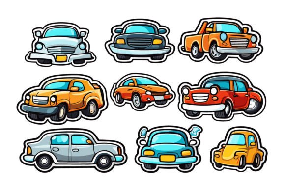 Travel Car Sticker, Vehicle Clipart PNG Graphic AI Illustrations By Pod Design