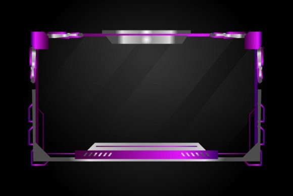 Gaming Streaming Panel Overlay Purple Graphic Graphic Templates By Muhammad Rizky Klinsman