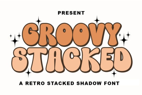 Groovy Stacked Display Font By IM Studio