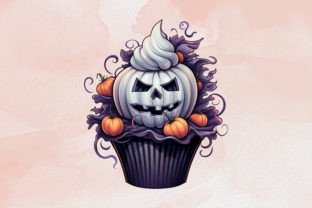 Halloween Cupcake Clipart Bundle Afbeelding Afdrukbare Illustraties Door Cut File 2