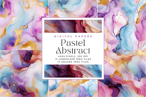 Pastel Abstract Seamless Patterns Graphic Patterns By Cecily Arts
