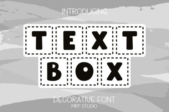 Text Box Decorative Font By MRP STUDIO