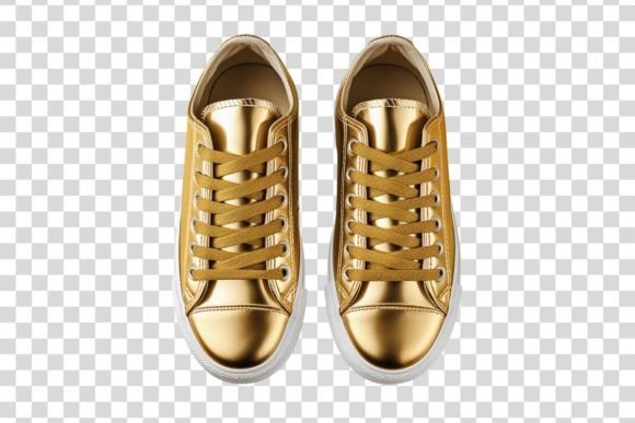 Golden Sneakers 1 Isolated Graphic Scene Generators By Whimsy Girl