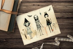 Halloween Ghosts & Skeleton Cliparts Graphic Illustrations By Marie Dricot 7