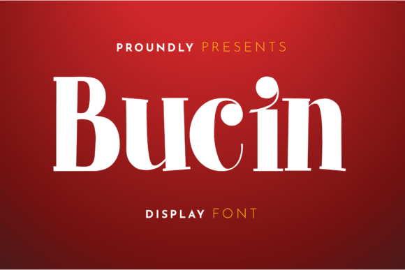 Bucin Display Font By Nerdstudio