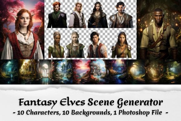 Fantasy Elves Scene Generator Graphic Scene Generators By Alavays