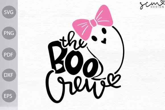 The Boo Crew SVG Cut Files/ Halloween Graphic Illustrations By Scmdesign