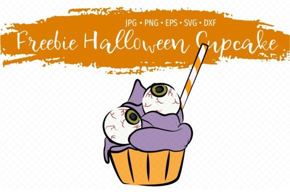 Free Halloween Cupcake Illustration 1 Illustration Pages et livres de coloriage Par Scimmia Clipart