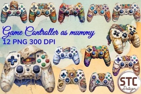 Game Controller As Mummy Sublimation Graphic Illustrations By num-STC