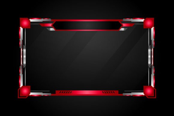 Gaming Streaming Panel Overlay Red Graphic Graphic Templates By Muhammad Rizky Klinsman