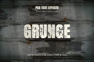 Editable Grunge Text Effect Bundle Gráfico Estilos de capas Por mristudio 11