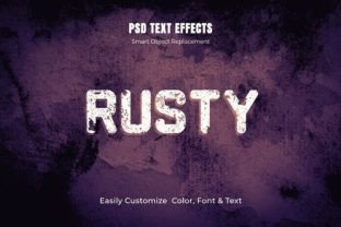 Editable Grunge Text Effect Bundle Gráfico Estilos de capas Por mristudio 8