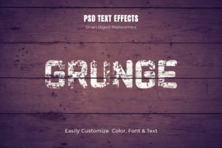 Editable Grunge Text Effect Bundle Gráfico Estilos de capas Por mristudio 9