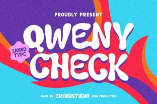Qweny Check Display Font By ergibi studio 1