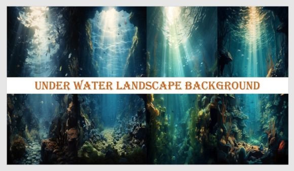 Under Water Landscape Background Graphic Backgrounds By Ansart
