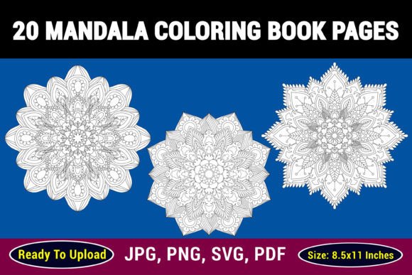 20 Mandala Coloring Pages Graphic Coloring Pages & Books Adults By Mehedi Hassan