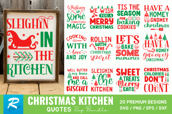 Christmas Kitchen Svg Bundle Graphic Crafts By Regulrcrative
