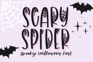Scary Spider Decorative Font By blushfontco 1