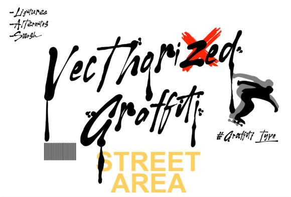 Vecthorized Graffiti Display Font By ryan creative
