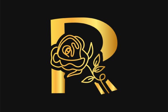 Golden Letter R Luxury Color Letter Logo Gráfico Logotipos Por Ahmad Designs