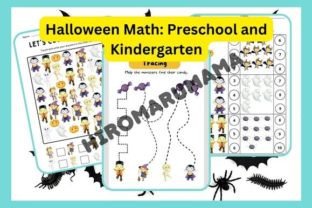 Halloween Math: Preschool and Kinder Graphic K By Hiromarumama 1