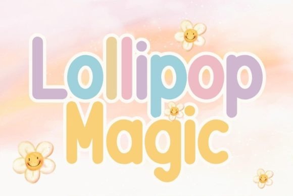 Lollipop Magic Fontes Script Fonte Por charmingbear59.design