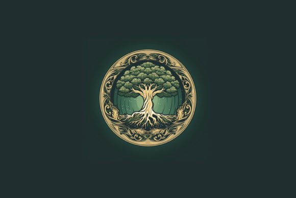 Old Tree Logo Graphic AI Illustrations By dreamclub270