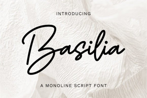 Basilia Script & Handwritten Font By Nirmala Creative
