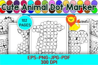 Animal Dot Marker for Kids Graphic Coloring Pages & Books Kids By MN DeSign 1