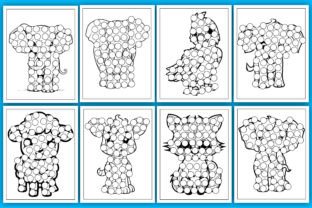 Animal Dot Marker for Kids Gráfico Páginas y libros de colorear para niños Por MN DeSign 2