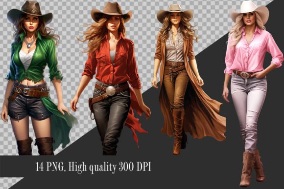 Cowgirl Clipart Graphic Illustrations By Best Art Bytes