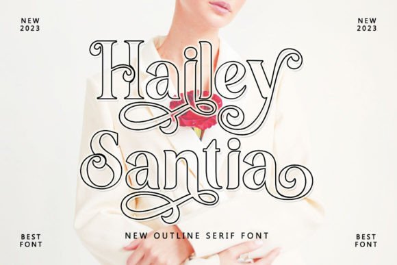 Hailey Santia Serif Font By Mastertype